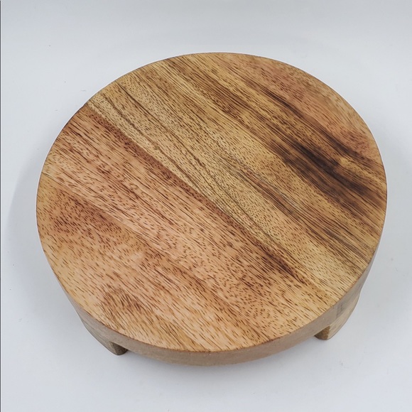 New Target Threshold 6” Mango Wood Wooden Trivet Riser Stand Decor - Picture 6 of 6